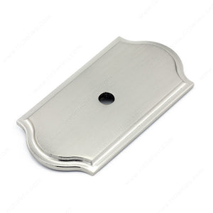 Richelieu BP1040195 Transitional Metal Backplate for Knob - 1040, Brushed Nickel