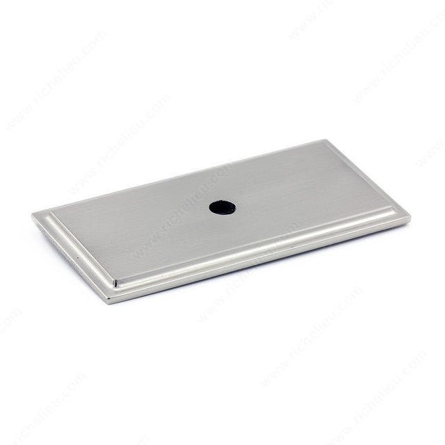 Richelieu BP1045195 Transitional Metal Backplate for Knob - 1045, Brushed Nickel