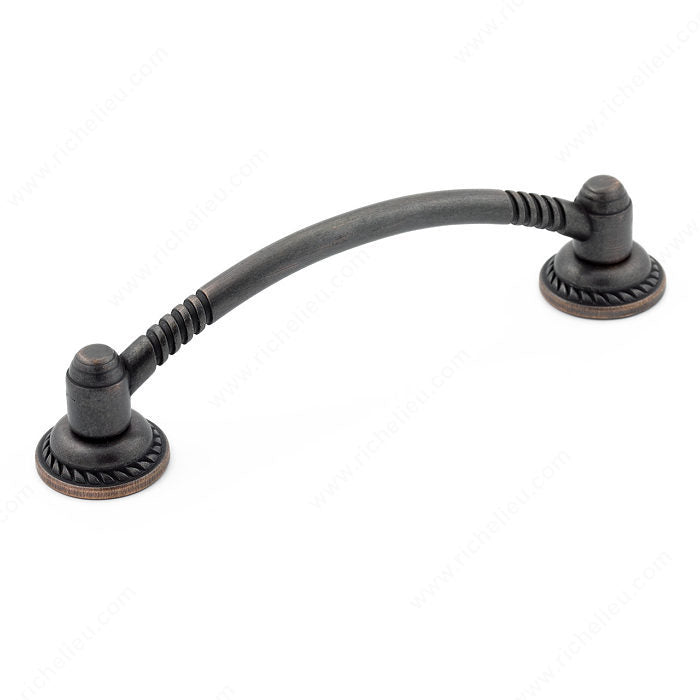 Richelieu BP236796BORB Traditional Metal Pull - 2367, Brushed Oil-Rubbed Bronze