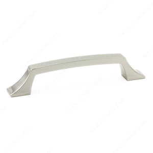 Richelieu BP765128180 Transitional Metal Pull - 765, Polished Nickel, 5 1/32 in, 6 17/32 in, 3/4 in, 8/32 in (Included)
