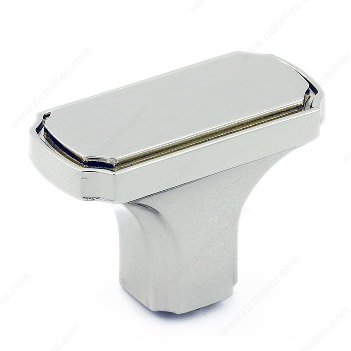 Richelieu BP77043180 Transitional Metal knob - 77043, Polished Nickel