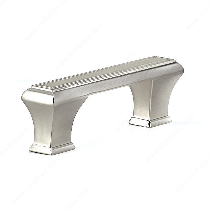 Richelieu BP775128195 Traditional Metal Pull - 7759, Brushed Nickel, 5 1/32 in, 6 7/32 in