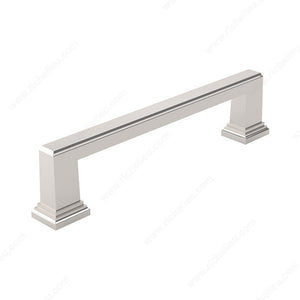 Richelieu BP79596180 Transitional Metal Pull - 795, Polished Nickel, 3 to 3 25/32 in, 4 3/16 in, 21/32 in, 8/32 in (Included)