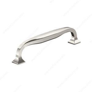 Richelieu 3921128195 Transitional Metal Pull - 3921, Brushed Nickel, 5 1/32 in, 5 19/32 in, 9/16 in, M4 (Included)