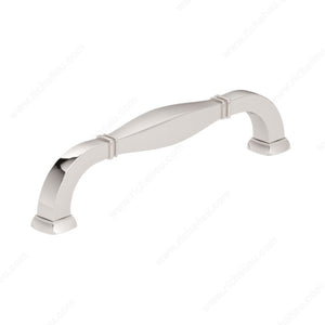 Richelieu 502108180 Transitional Metal Pull - 5021, Polished Nickel, Appliance Pulls, 8 in, 9 3/32 in, 1 1/16 in, M6 (Included)