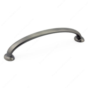 Richelieu 5127896143 Traditional Metal Pull - 5127, Antique Nickel, 3 25/32 in, 4 13/32 in