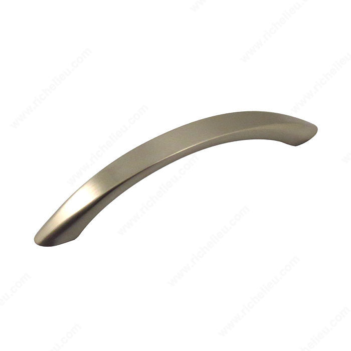 Richelieu BP16396195 Modern Metal Pull - 163, Brushed Nickel, 3 25/32 in, 4 17/32 in, 13/32 in