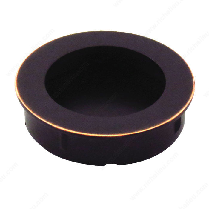 Richelieu BP72260BORB Modern Recessed Metal Pull - 7226, Brushed Oil-Rubbed Bronze