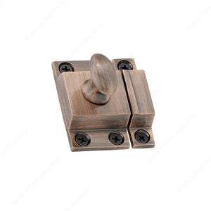 Richelieu BP42450BORB Traditional Metal Cupboard Latch - 4245, Brushed Oil-Rubbed Bronze, Wood Screw (Included)