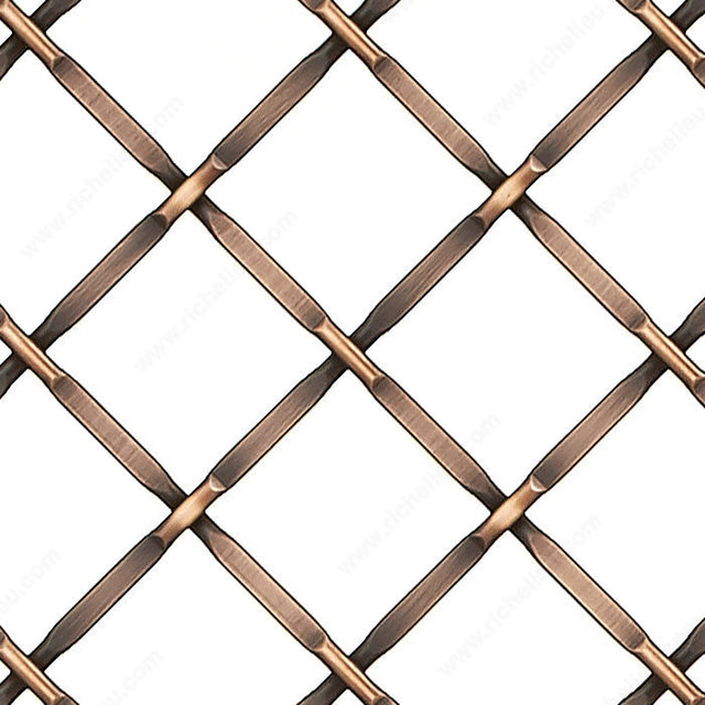 Richelieu 833246BORB Decorative Wire Mesh - Model A, Brushed Oil-Rubbed Bronze, 48 in, 72 in, Steel