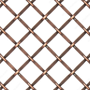 Richelieu 8121446BORB Decorative Wire Mesh - Model B, Brushed Oil-Rubbed Bronze, 48 in, 72 in, Steel