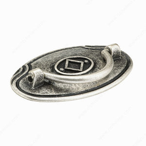 Richelieu BP53764139 Traditional Metal Pull - 5376, Old Silver, M4 (Included)