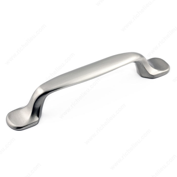 Richelieu BP2377596195 Traditional Metal Pull - 2377, Brushed Nickel, 3 25/32 in, 5 3/16 in, 25/32 in, 8/32 in (Included)