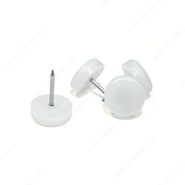 Richelieu F43881 Nail-On Glides with Polypropylene Base, 5/8 in