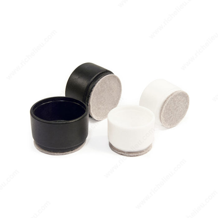 Richelieu V23330 Fused Felt on Plastic Leg Tips, 3/4 in