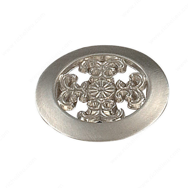 Richelieu BP3735038195 Traditional Metal Knob - 3735, Brushed Nickel