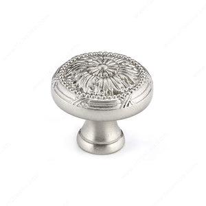 Richelieu BP82465195 Traditional Metal Knob - 8246, Brushed Nickel
