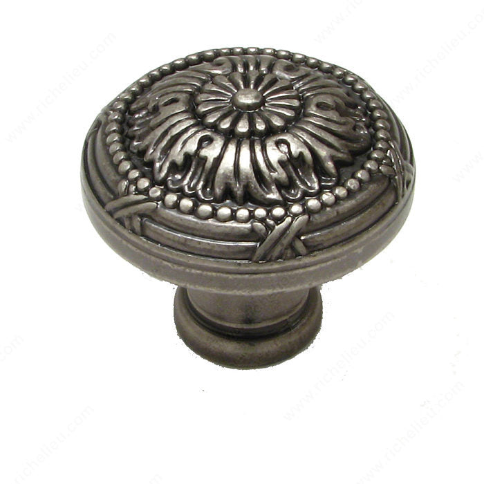 Richelieu BP82465142 Traditional Metal Knob - 8246, Pewter