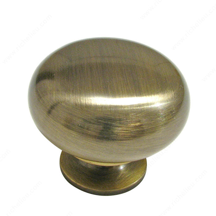 Richelieu BP492338AE Traditional Metal Knob - 4923, Antique English