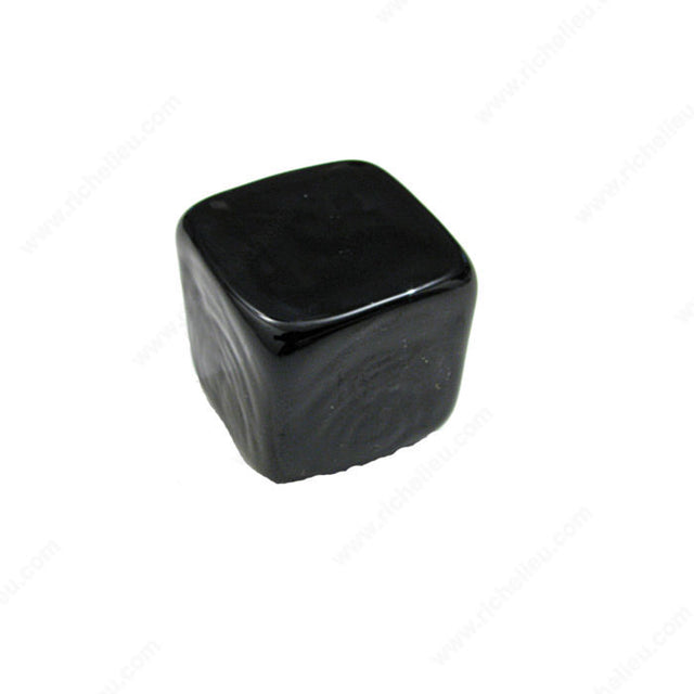 Richelieu 77882590 Modern Glass Knob - 778, Black