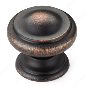 Richelieu BP8632BORB Traditional Metal Knob - 8632, Brushed Oil-Rubbed Bronze