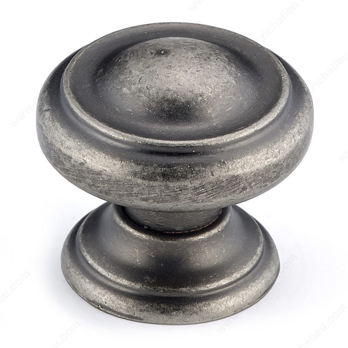 Richelieu BP8632142 Traditional Metal Knob - 8632, Pewter