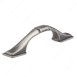 Richelieu BP30737195 Traditional Metal Pull - 307, Brushed Nickel, 3 in, 4 7/8 in