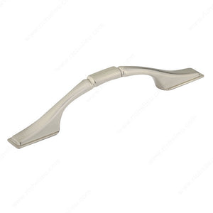 Richelieu BP30737195 Traditional Metal Pull - 307, Brushed Nickel, 3 in, 4 7/8 in