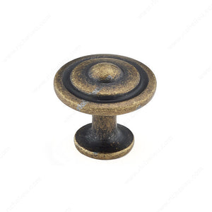 Richelieu BP2920ORB Traditional Metal Knob - 2920, Oil-Rubbed Bronze, 8/32 in (Included)
