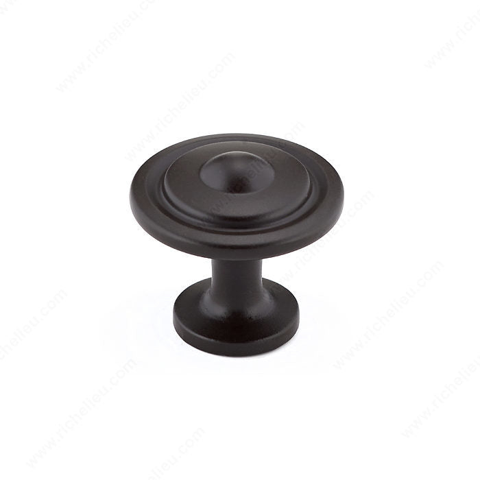 Richelieu BP2920ORB Traditional Metal Knob - 2920, Oil-Rubbed Bronze, 8/32 in (Included)