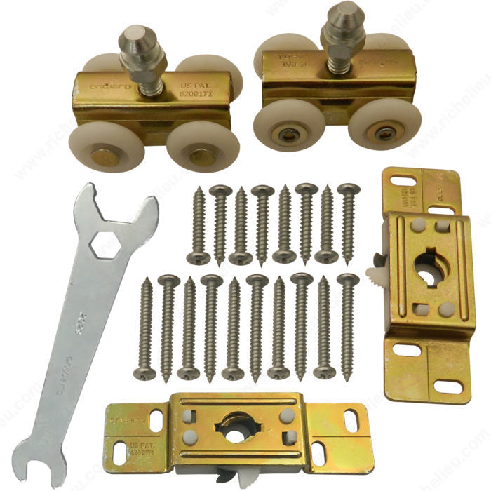 Richelieu 14792R Pocket Door Hanger Kit, Snap-in Mount, Axle (Bushing)