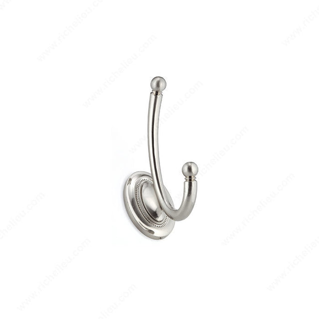 Richelieu RH1403021195 Classic Metal Hook - 1403, Brushed Nickel