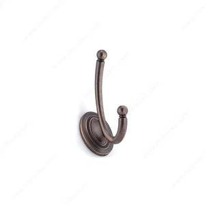 Richelieu RH1403021BORB Classic Metal Hook - 1403, Brushed Oil-Rubbed Bronze