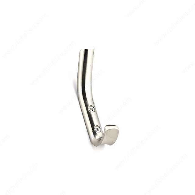 Richelieu NH1143021195 Modern Metal Hook - 1143, Brushed Nickel, Nystrom
