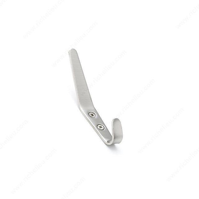 Richelieu RH1513021195 Modern Metal Hook - 1513, Brushed Nickel