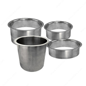 Richelieu 61232171 Stainless Steel Trash Grommets, 3 in, 3 1/2 in, 1 1/2 in