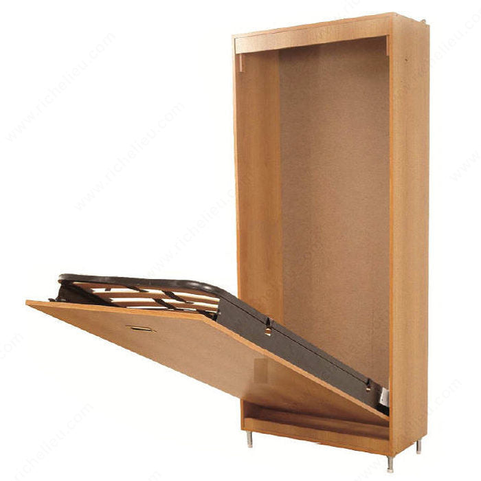 Richelieu 108230 Bed Box Mechanisms for Vertical Wall Bed, White (30), Double (54 in x 75 in), 220 lb