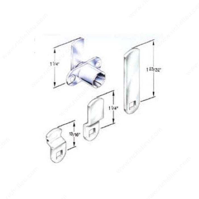 Richelieu LOCCB165 Removable Cam Lock Kit