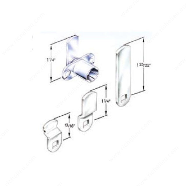 Richelieu LOCCB165 Removable Cam Lock Kit