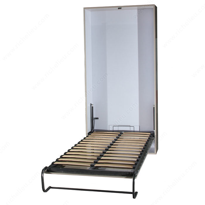 Richelieu XULT54ECVT Vertical Wall Bed Mechanism with Pistons and Manual Unfolding Leg, Double (54 in x 75 in), 76 5/8 in, 56 3/4 in, 74 1/2 in, 53 1/2 in