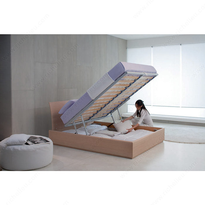 Richelieu WEBKIT1010762 Bed with Kangaroo Storage Set with 2 Opening Positions, 110 lb, Double (54 in x 75 in), 76 in, 55 1/8 in, 56 1/4 in, 78 in