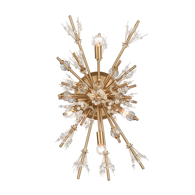Elk 12763/4 Starburst 26'' High 4-Light Sconce - Satin Brass