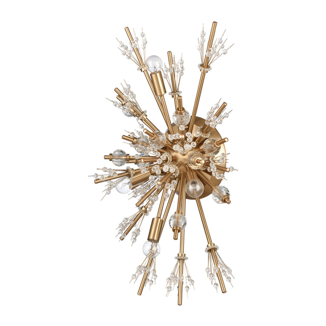 Elk 12763/4 Starburst 26'' High 4-Light Sconce - Satin Brass
