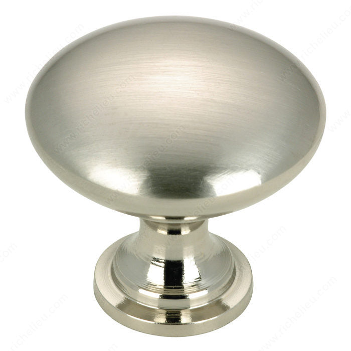 Richelieu BP804191 Traditional Metal Knob - 8041, Black Nickel, 8/32 in (Included)