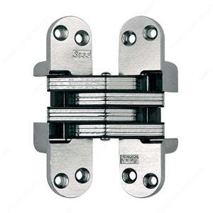 Richelieu 429218185 SOSS Concealed Steel Hinge - Model #218, Satin Nickel