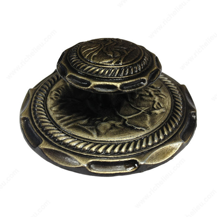 Richelieu BP663AE Traditional Brass Knob - 663