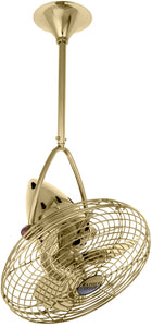 Matthews Fan JD-PB-MTL Jarold Direcional ceiling fan in Polished Brass finish with metal blades.