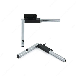 Richelieu 40890 Folding Legs, Nickel / Black (90), 7 7/8 in