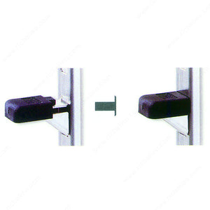 Sugatsune 751815170 Pilaster Clip - Stainless Steel with Rubber Pad