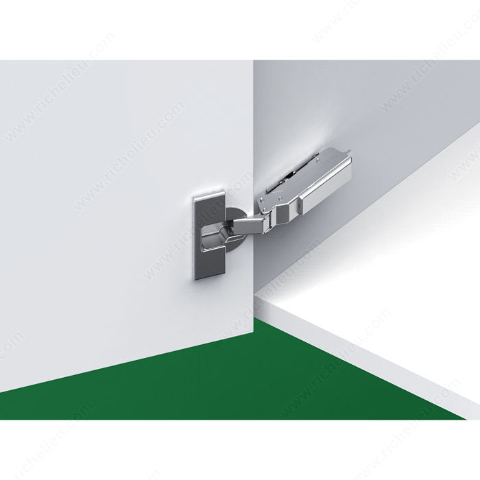 Richelieu GRT120OSCS 120° Hinges, Screw-On, 1 25/32 in, 03, Full Overlay, Soft-Closing